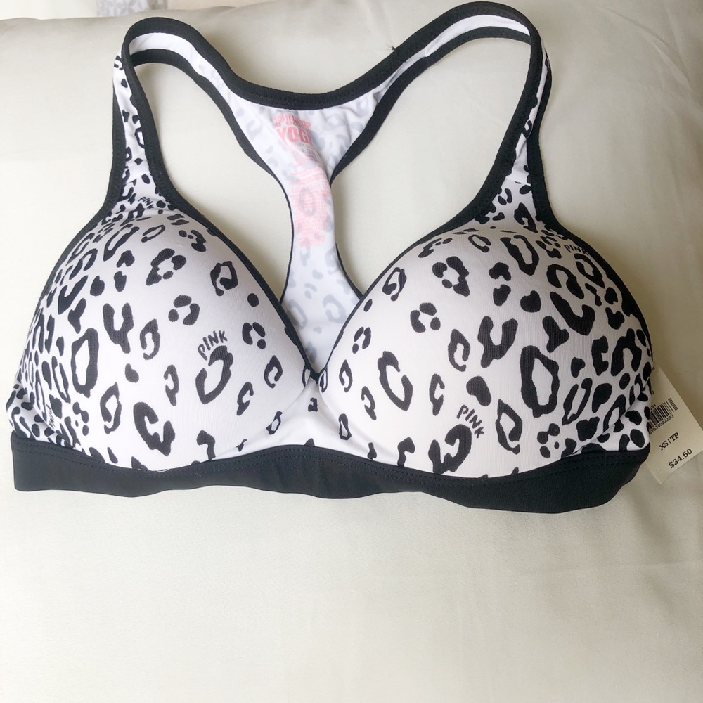 NWT PINK Victoria’s Secret Yoga Sports Bra XS